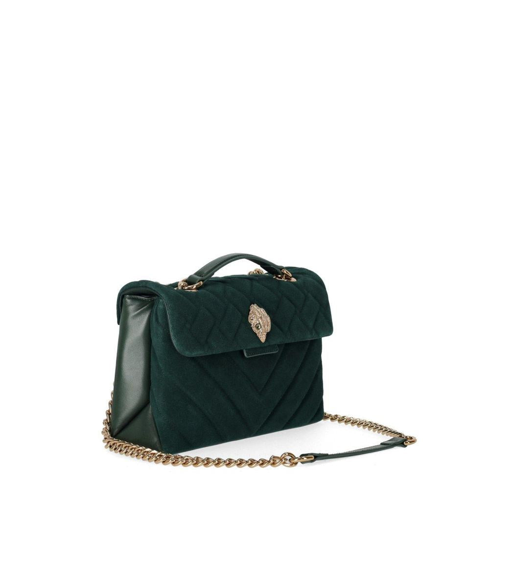 Kurt Geiger London Kensington Large Green Shoulder Bag