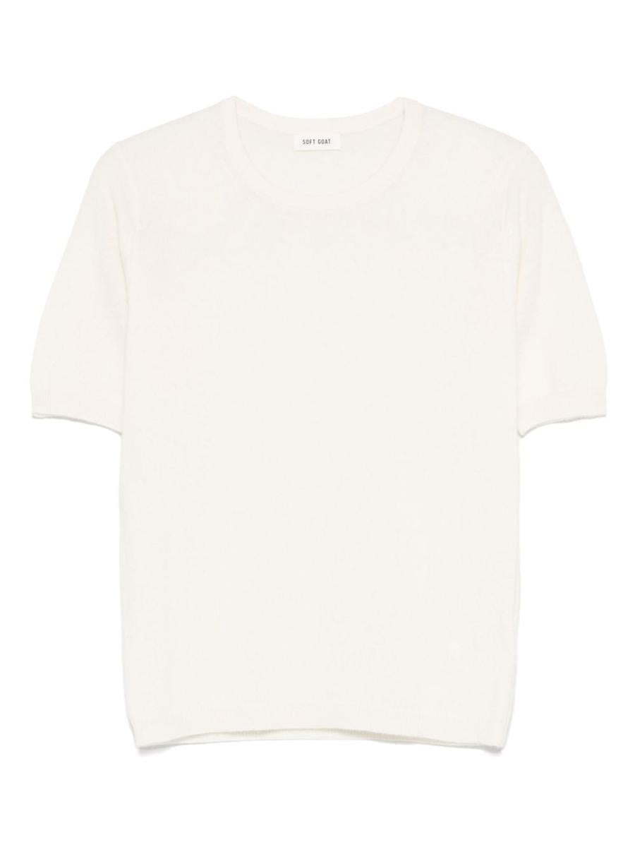Soft Goat Cashmere Crewneck Top