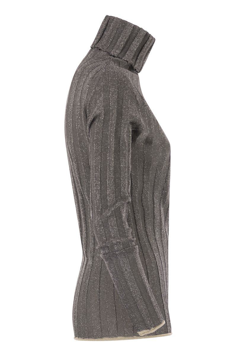 Fabiana Filippi Ribbed Turtleneck With Lurex