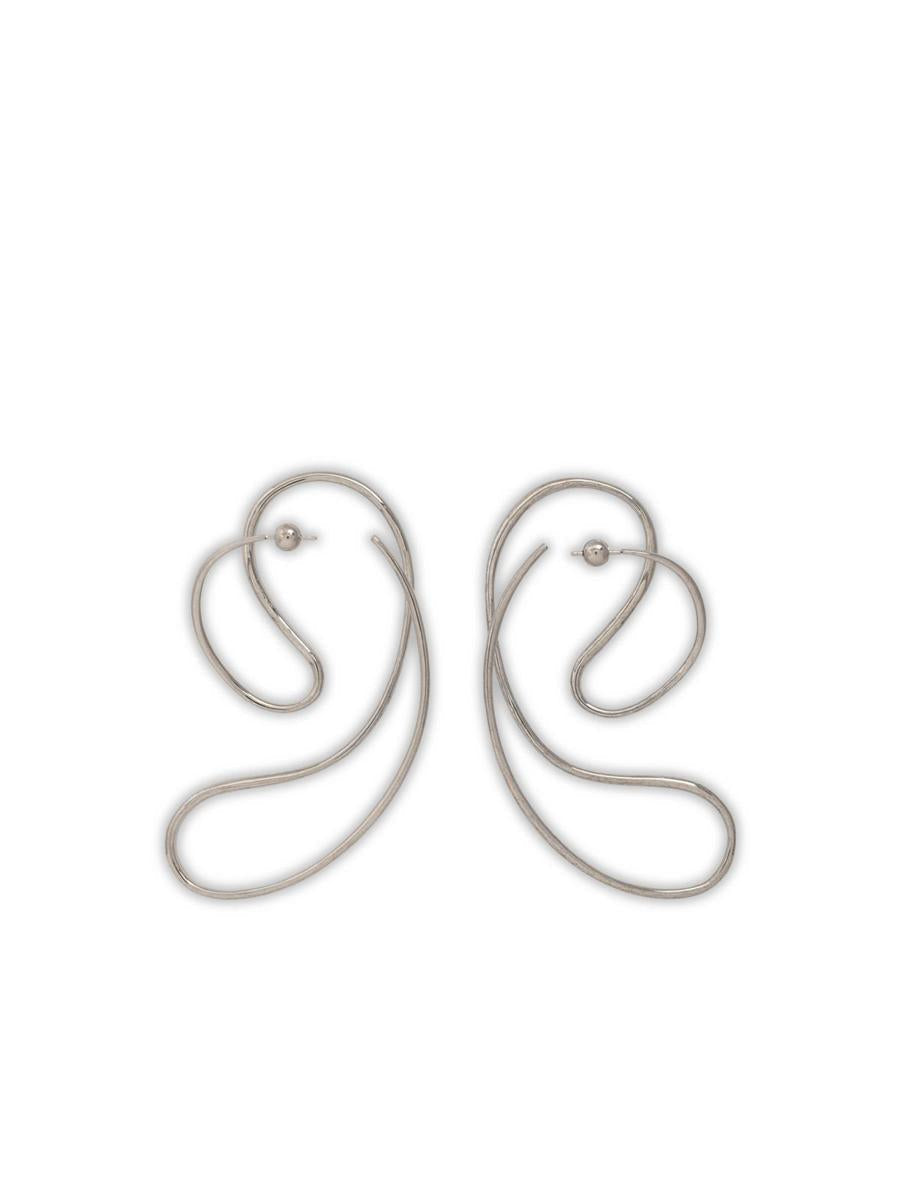 Panconesi Silver 'P Continua Large' Earrings