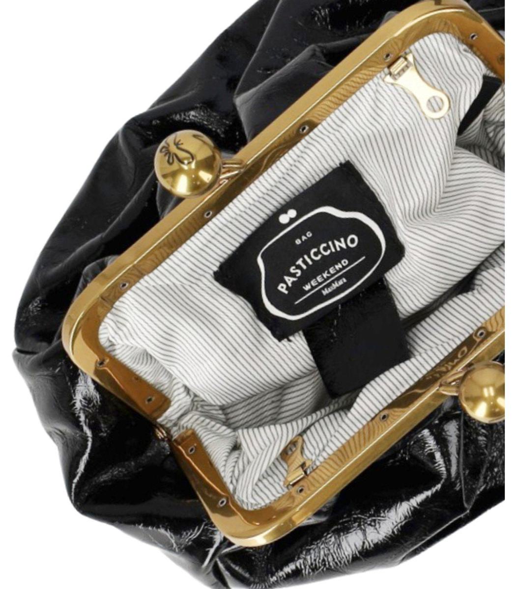 Weekend Max Mara Pasticcino Navetta Small Black Clutch
