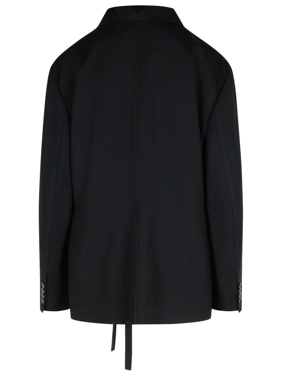 JW Anderson 'T' Black Viscose Blazer