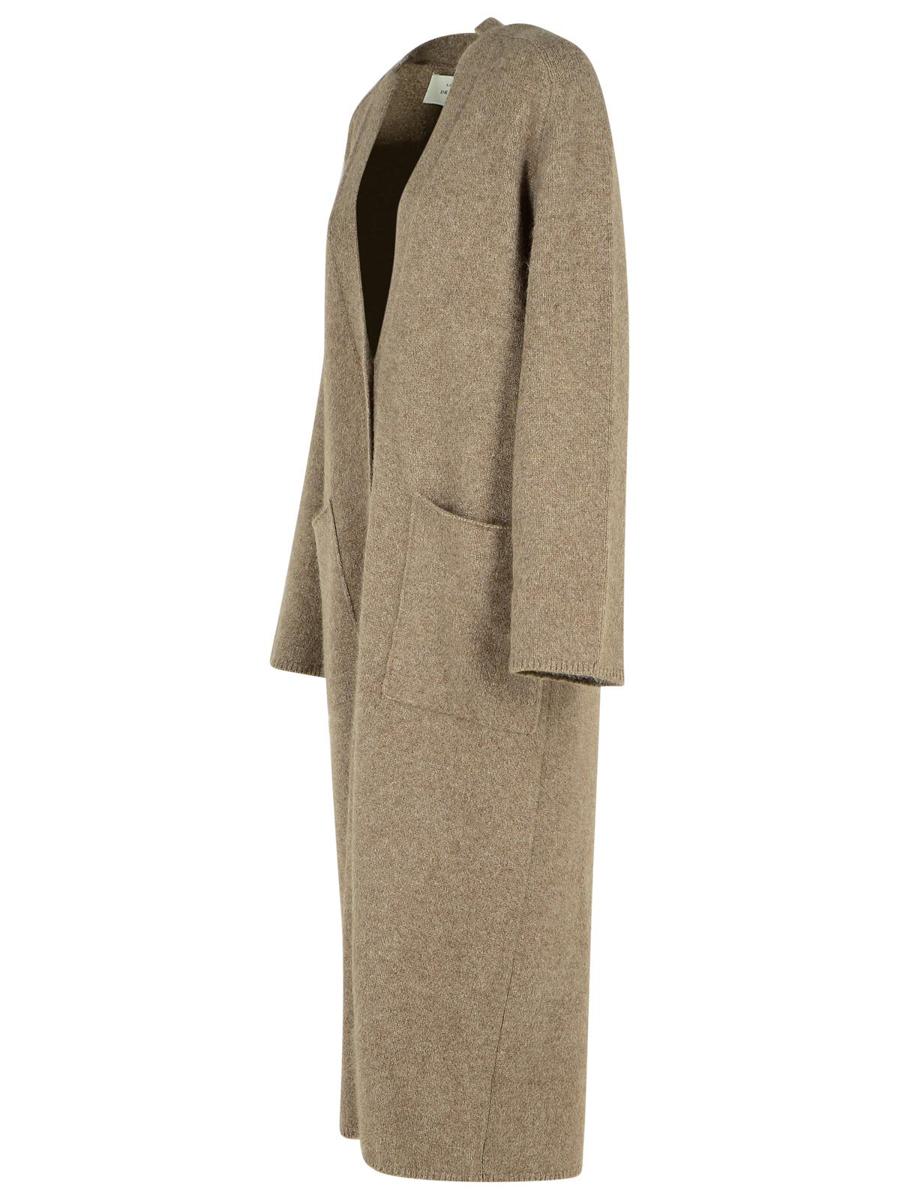 Loulou Studio Wool Blend Cenere Melange Cardigan