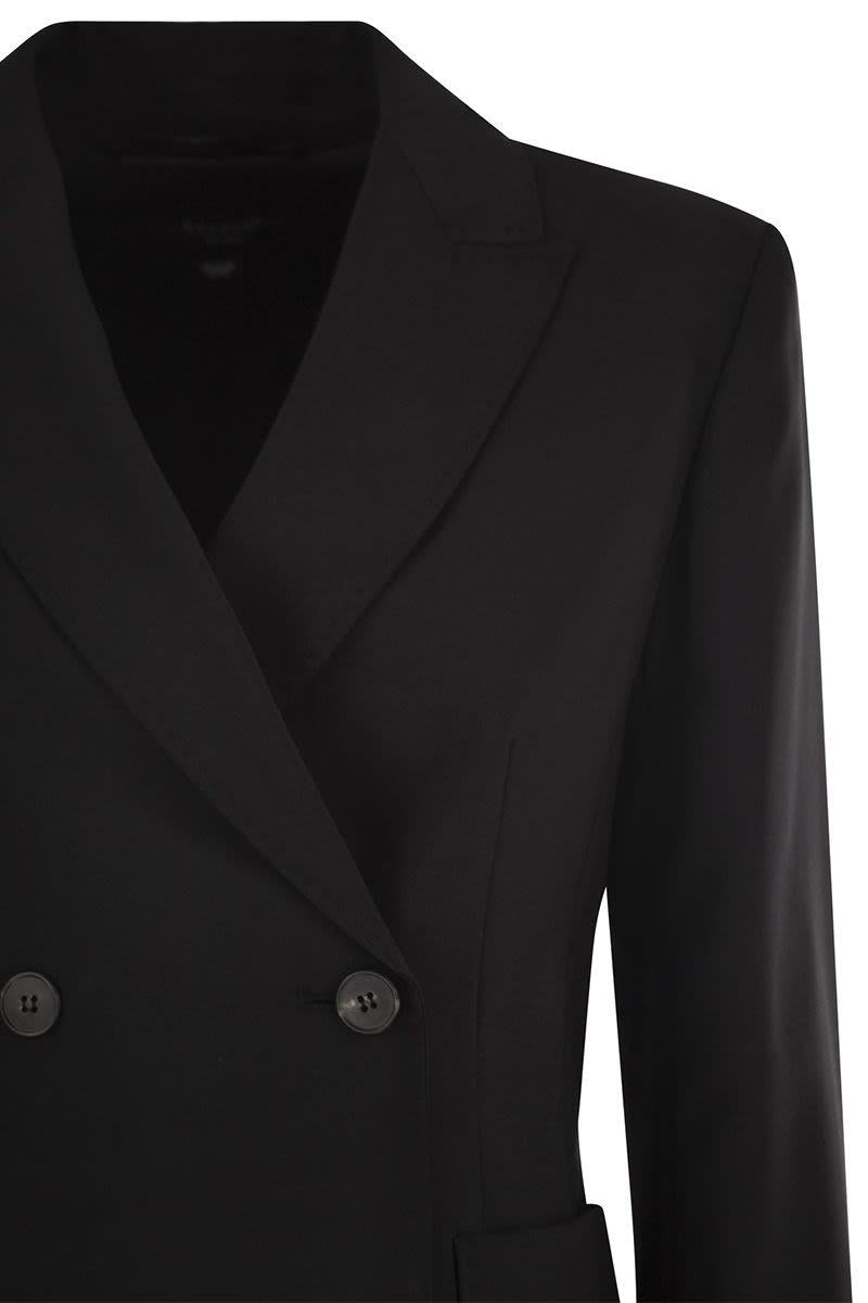 Weekend Max Mara Ornati - Double-Breasted Blazer In Wool Canvas