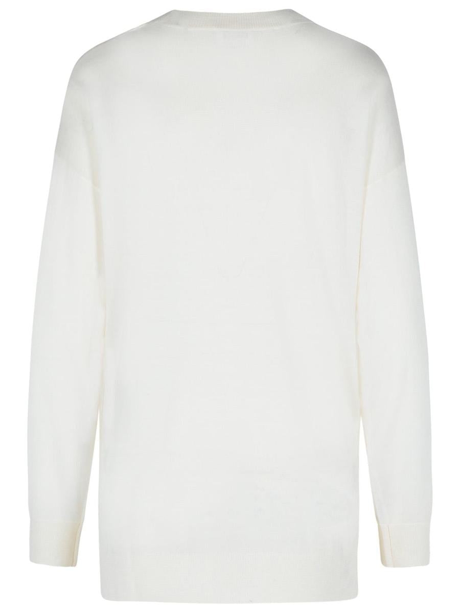 P.A.R.O.S.H. 'Over' Cream Wool Blend Sweater