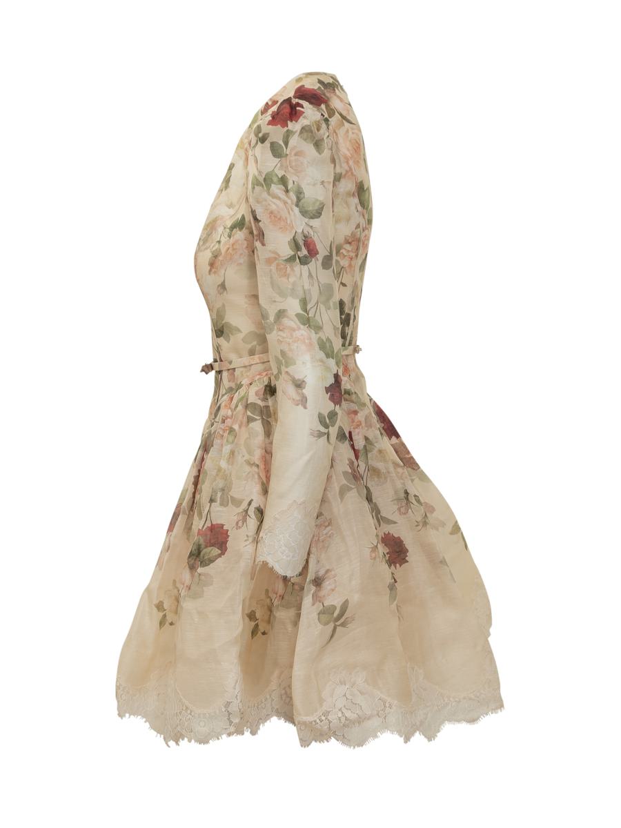 Zimmermann Zimmermann Short Floral Silk Dress
