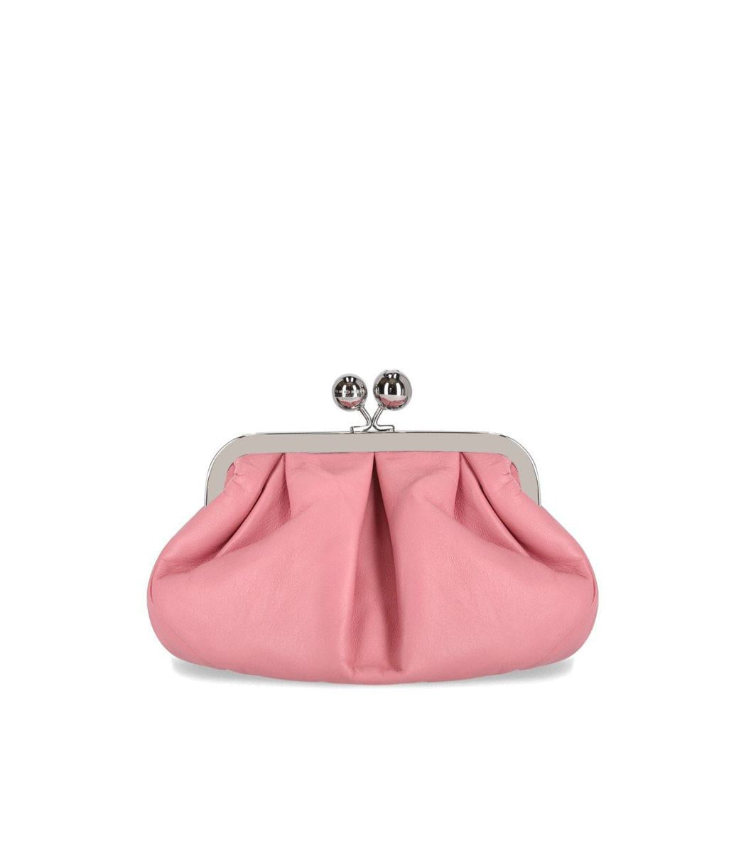 Weekend Max Mara Pasticcino Prati Small Pink Clutch
