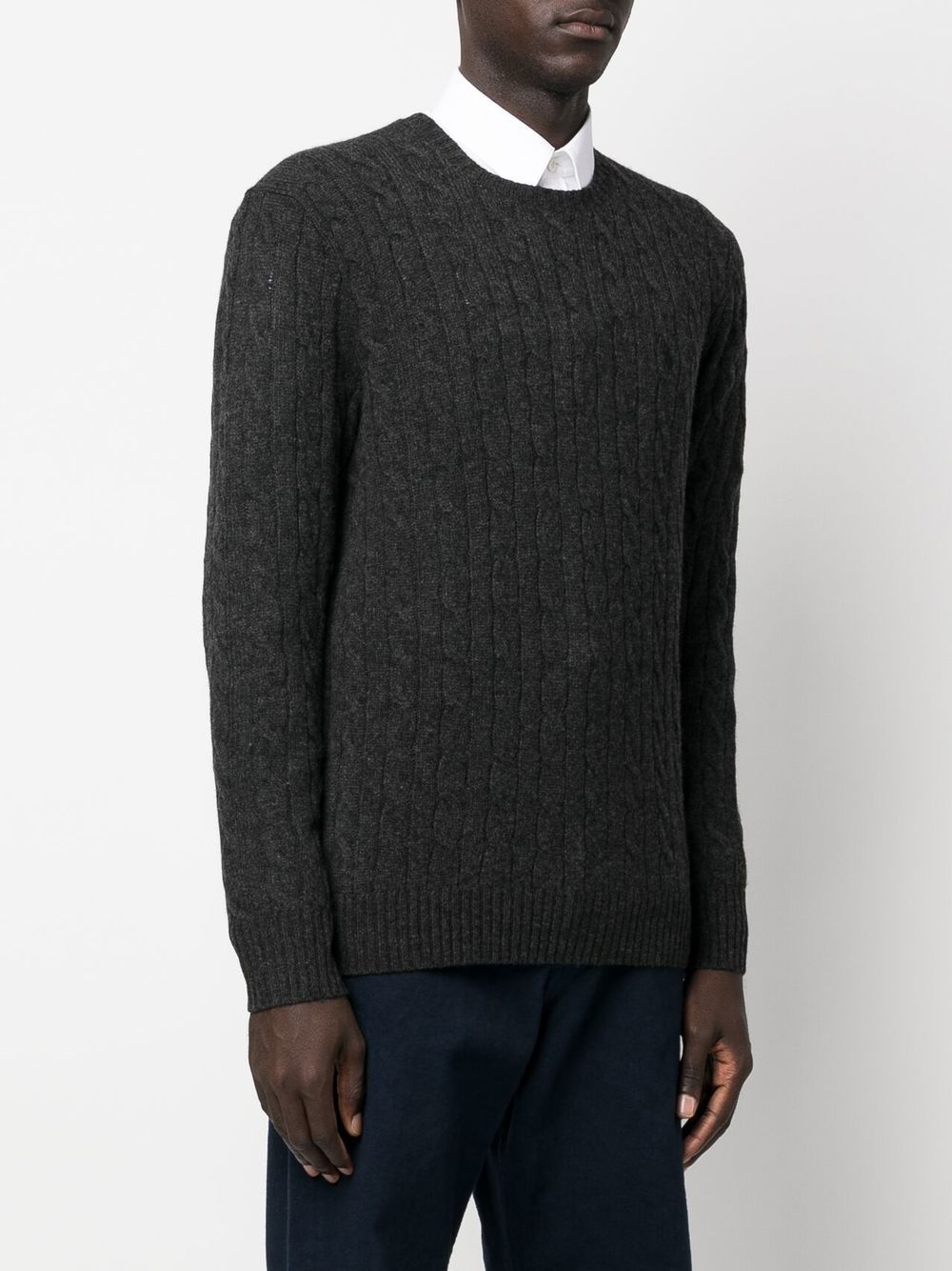 Cable wool and cashmere sweater