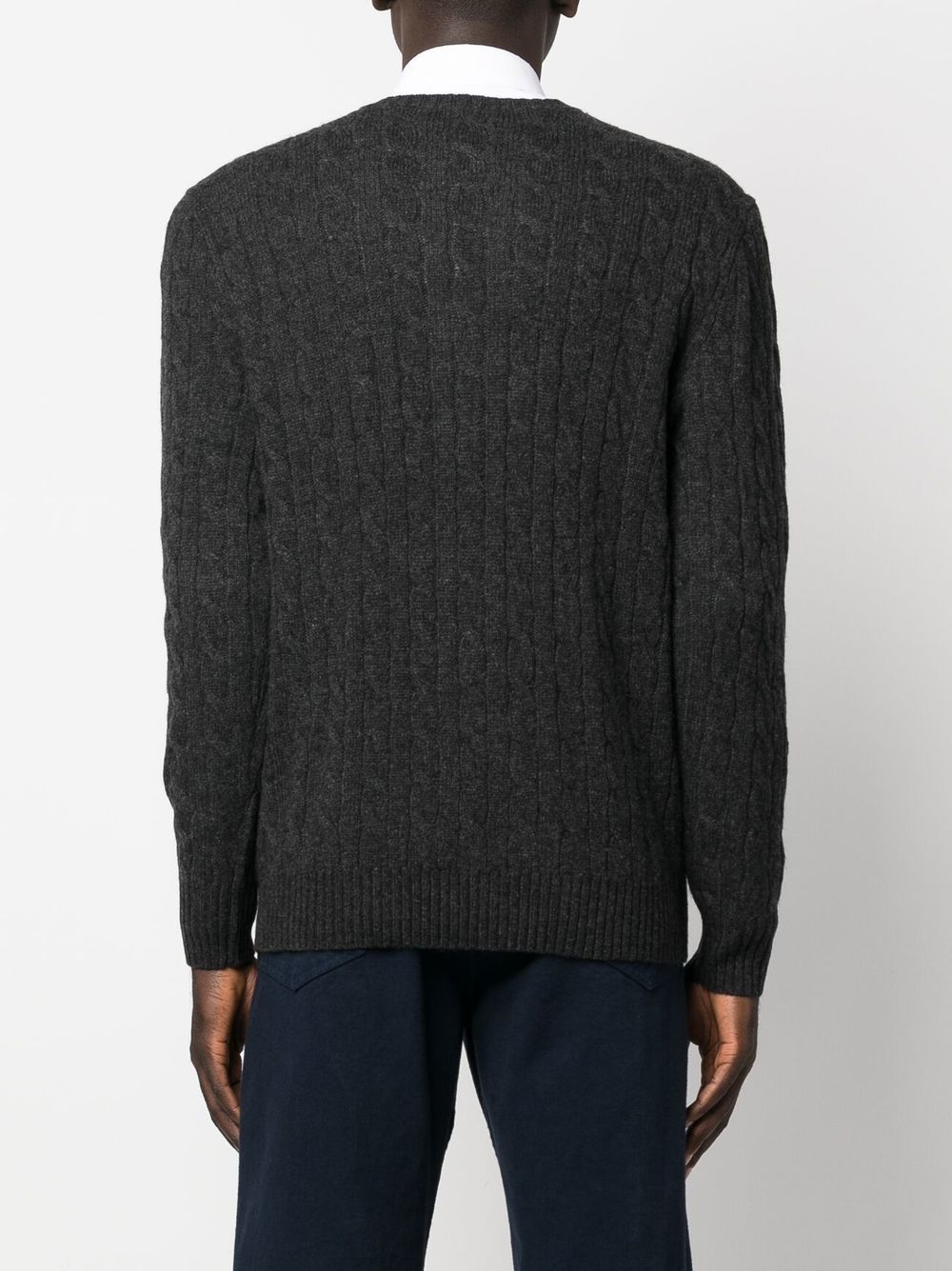 Cable wool and cashmere sweater