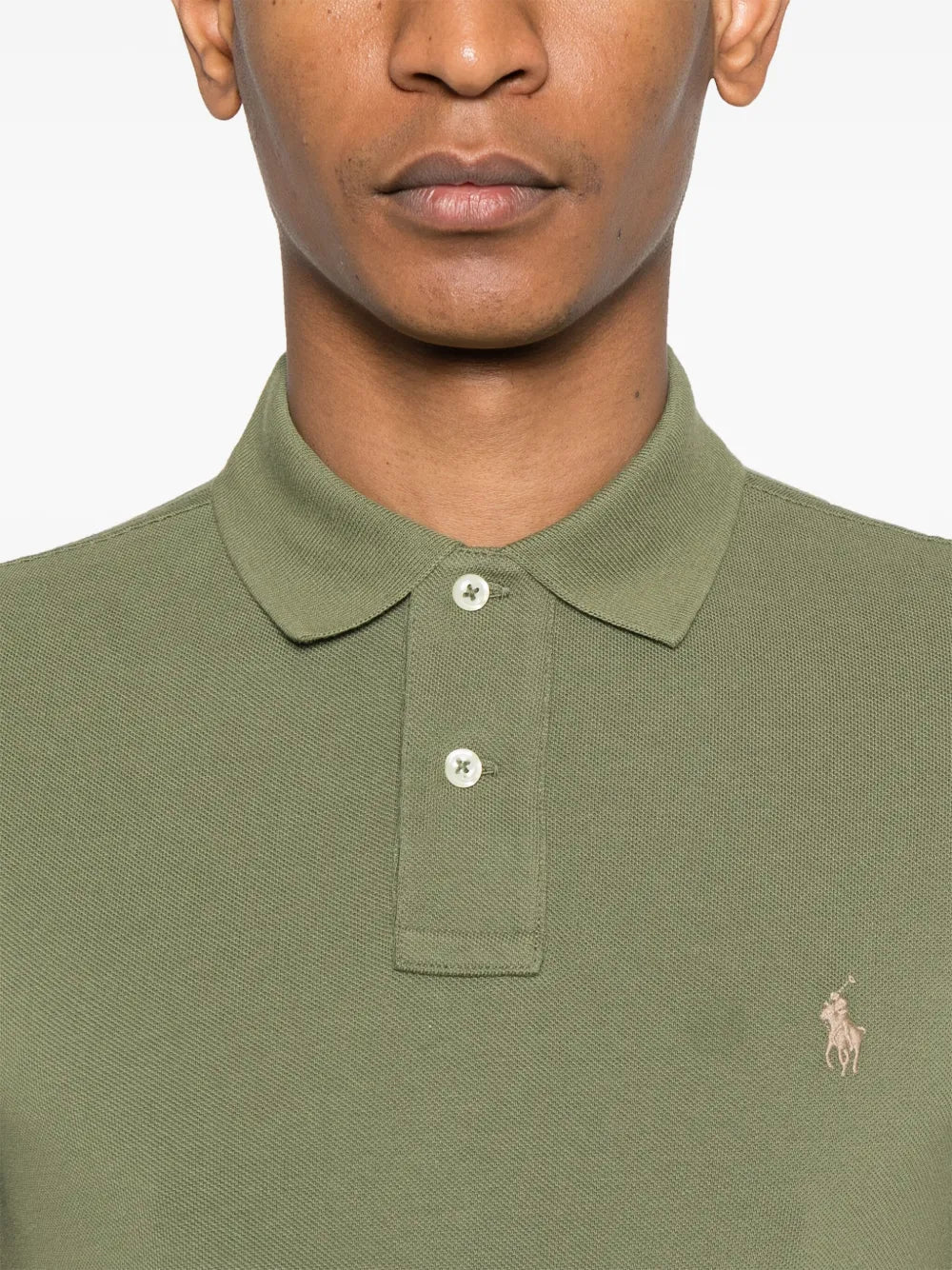 Slim Fit Mesh Polo Shirt