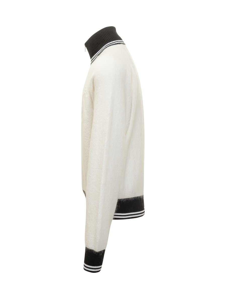 Jil Sander Jil Sander Two-Tone Knit Jacket With Zip