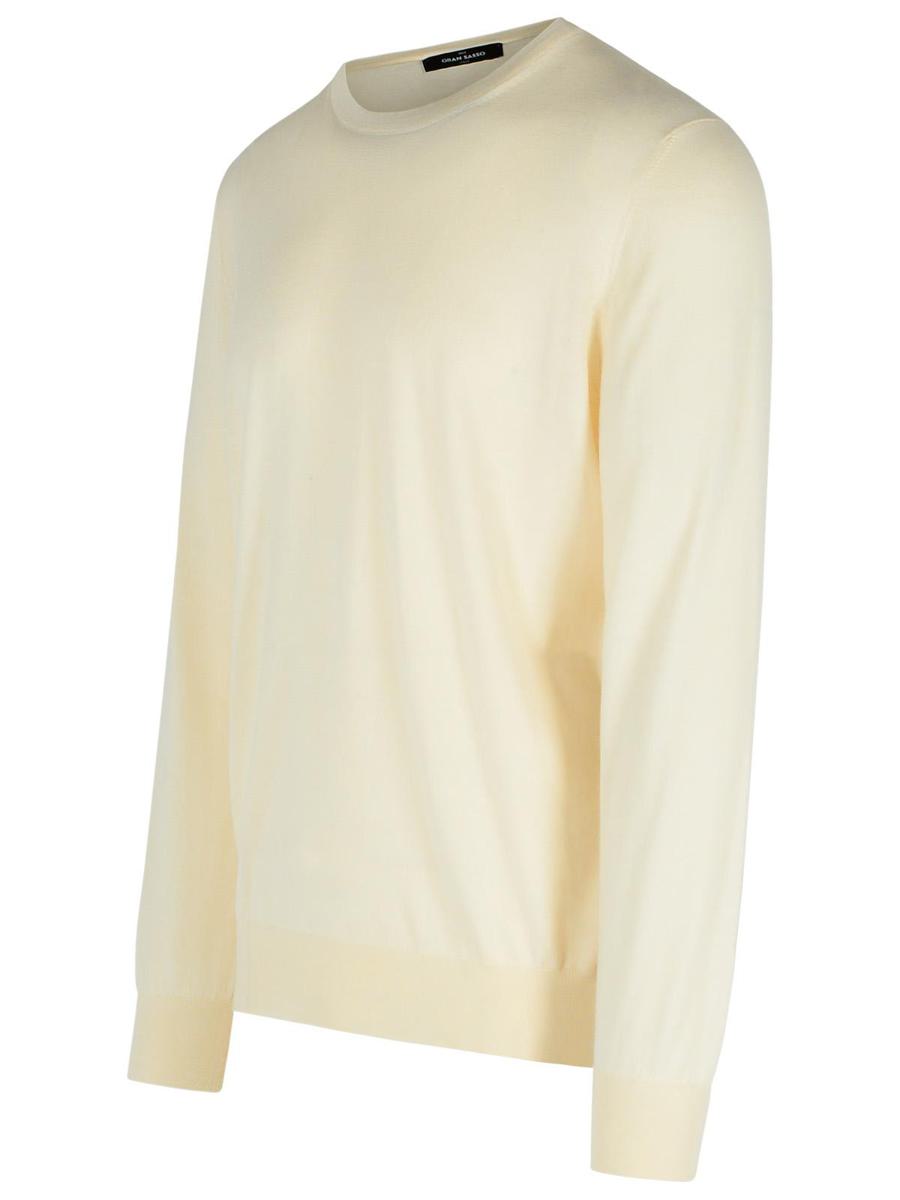 Gran Sasso Cream Cashmere Blend Sweater