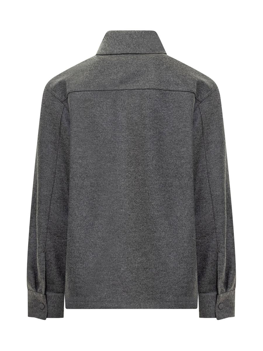 Jil Sander Jil Sander Grey Wool Jacket With Buttons