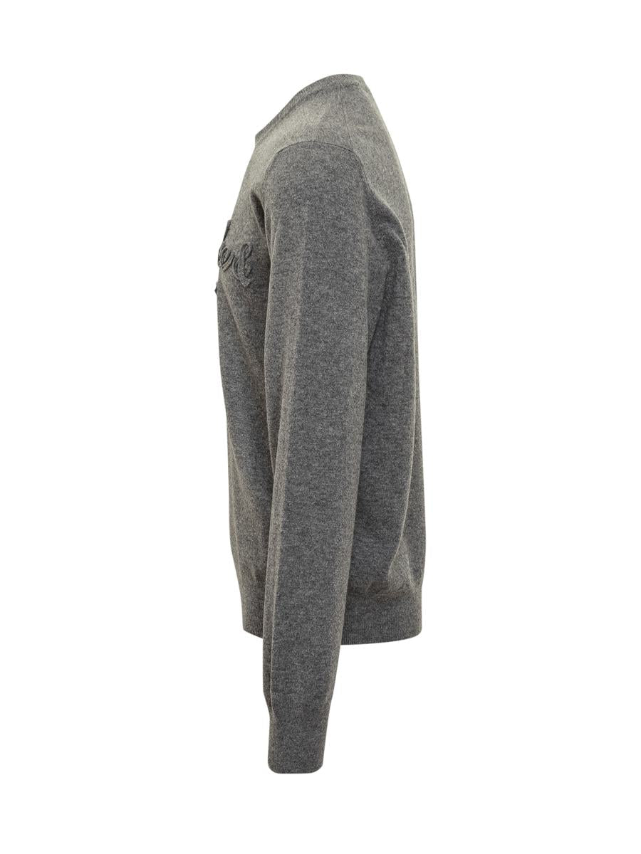 Dolce & Gabbana Grey Sweater With Dolce & Gabbana Logo