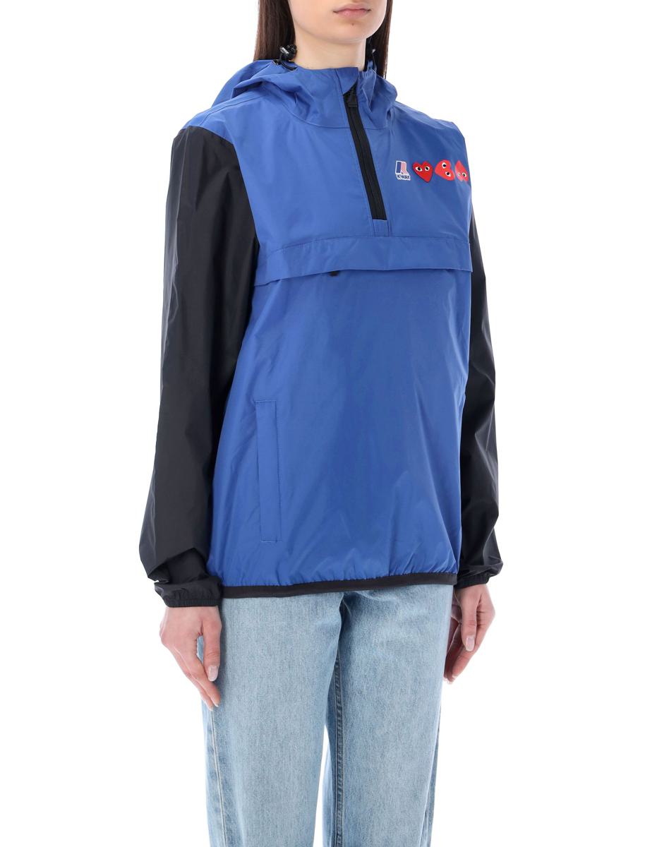 Comme Des Garçons Play Bicolor Waterproof Hooded Jacket