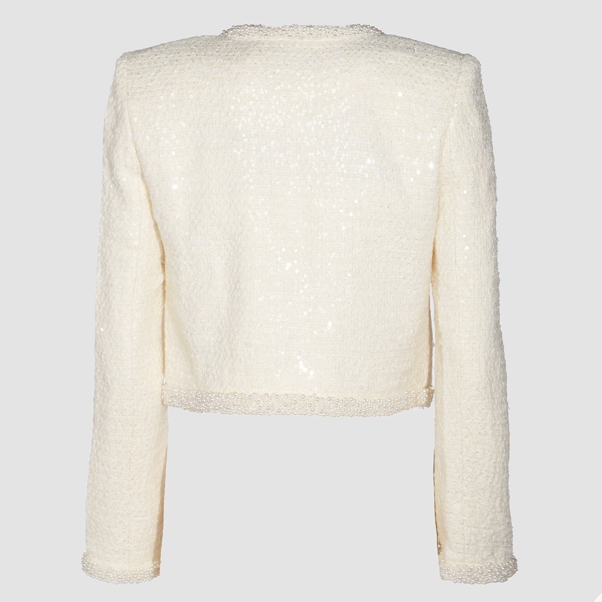 Self-Portrait Cream Casual Jacket