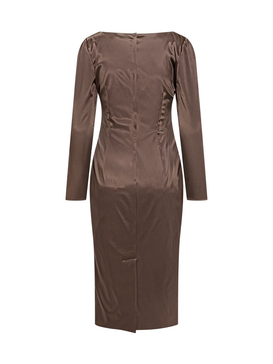 Dolce & Gabbana Dolce & Gabbana Satin Long Sleeve Dress
