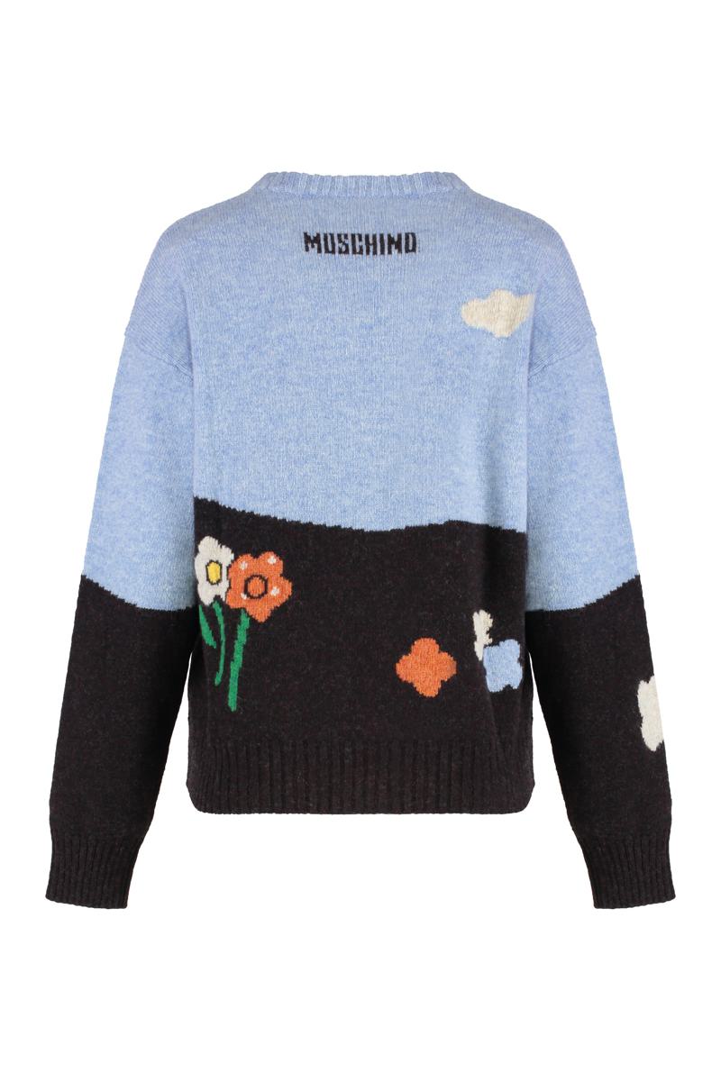 Moschino Virgin Wool Crew-Neck Sweater