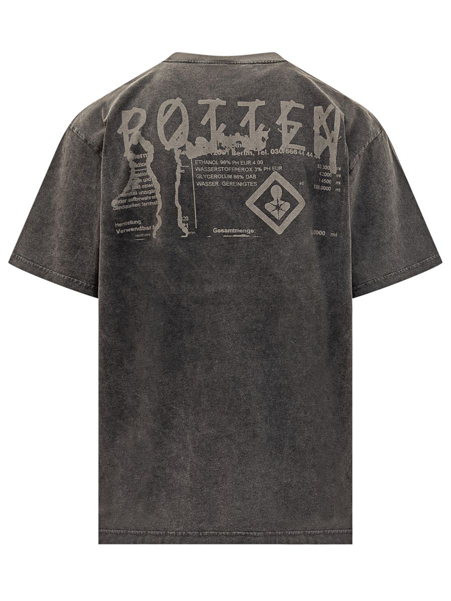 M44 Label Group Black Vintage Effect T-Shirt 44 Label Group