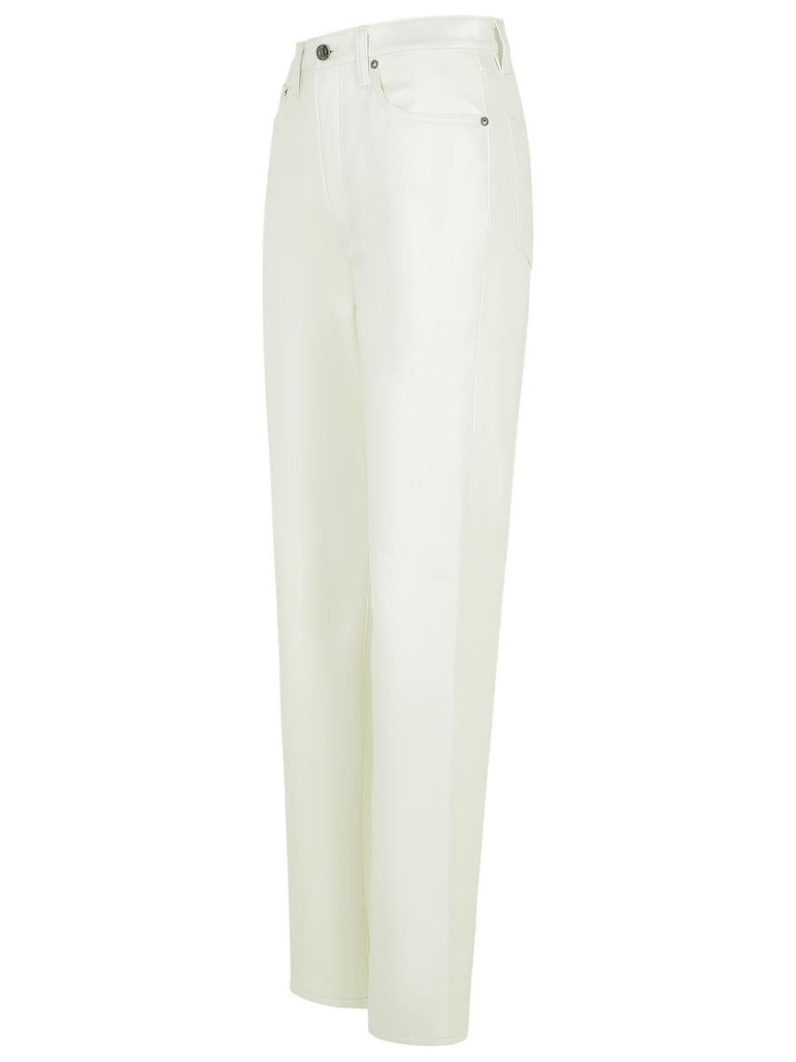 Agolde '90'S Pinch' White Recycled Leather Blend Jeans