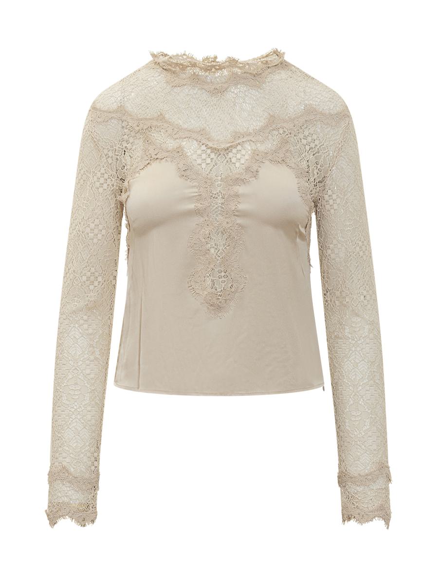 Isabel Marant Isabel Marant Lace Top With Long Sleeves