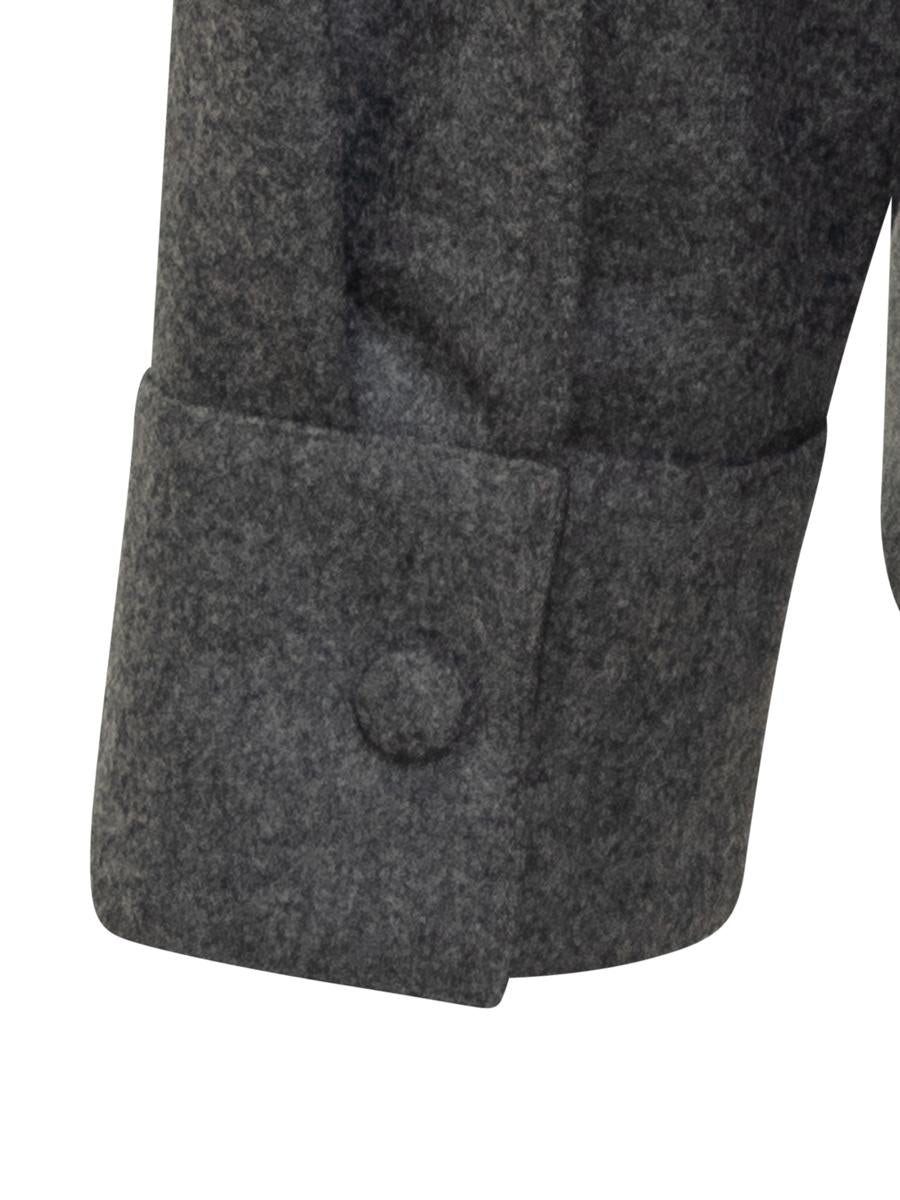 Jil Sander Jil Sander Grey Wool Jacket With Buttons