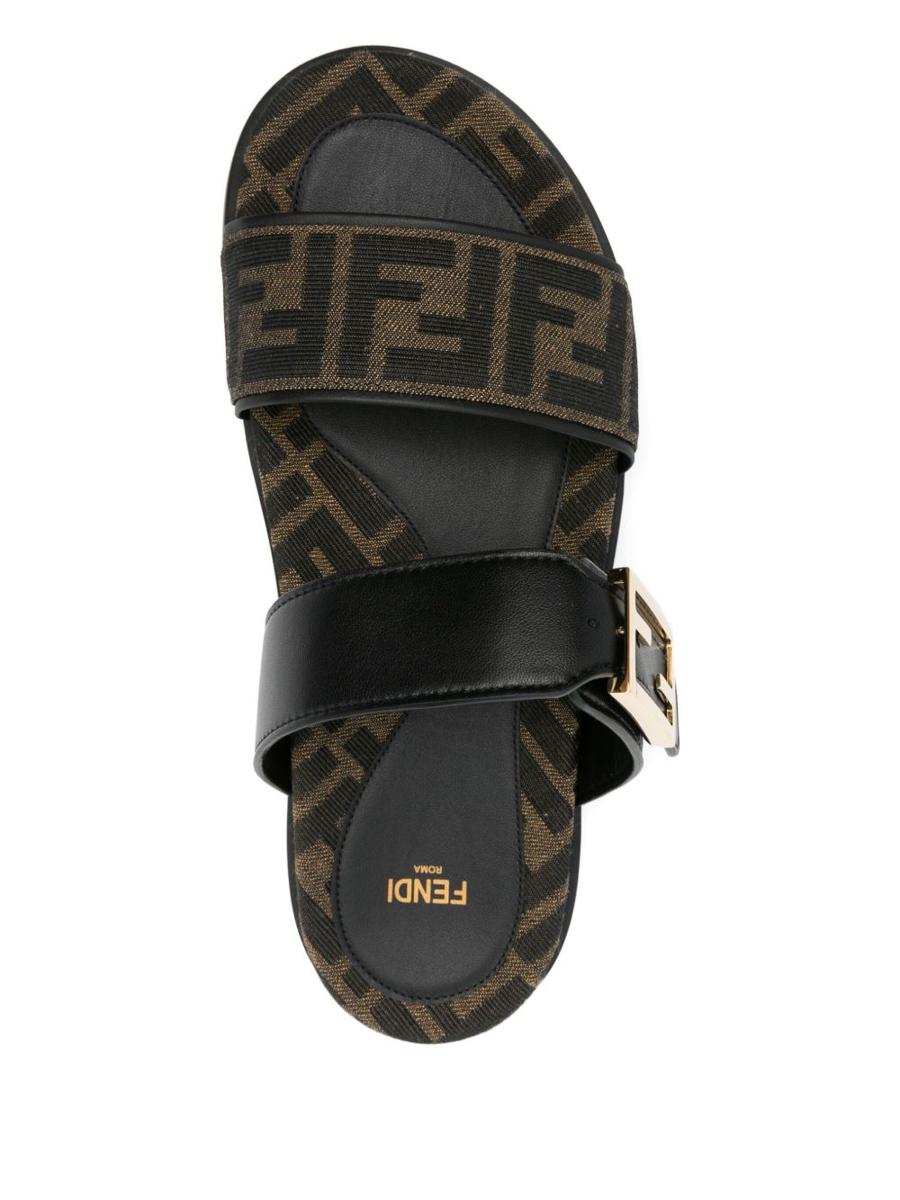 Fendi Fendi Feel Leather Sandals