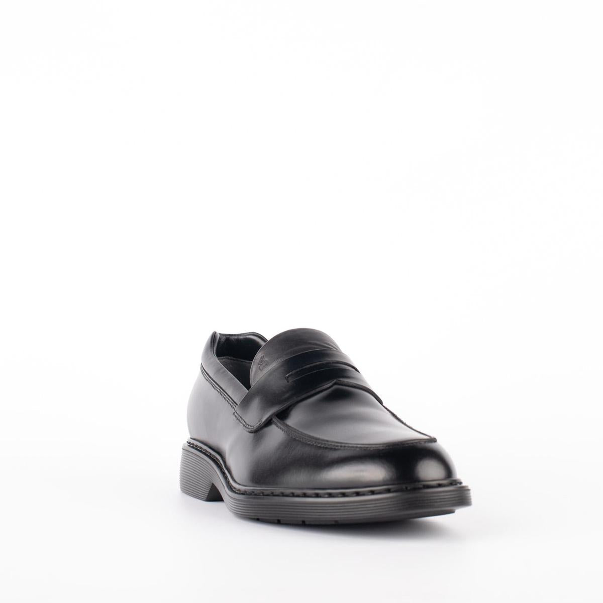 Hogan Black Leather Loafer