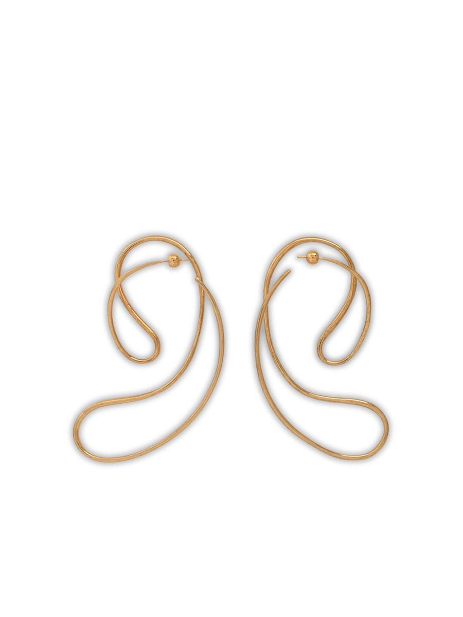 Panconesi Gold 'P Continua Large' Earrings
