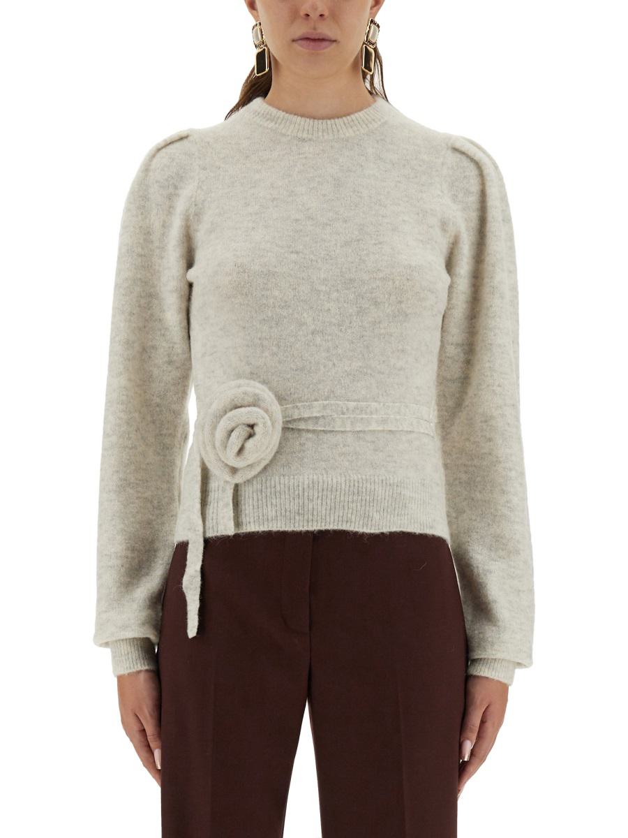 Rotate Birger Christensen Mesh With Flower Detail