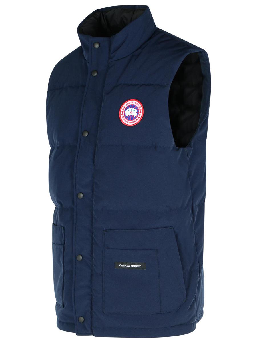 Canada Goose 'Freestyle' Blue Cotton Blend Vest