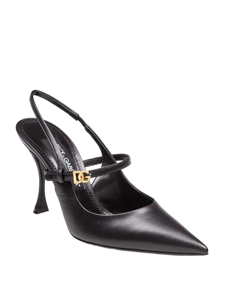 Dolce & Gabbana Nappa Leather Slingbacks