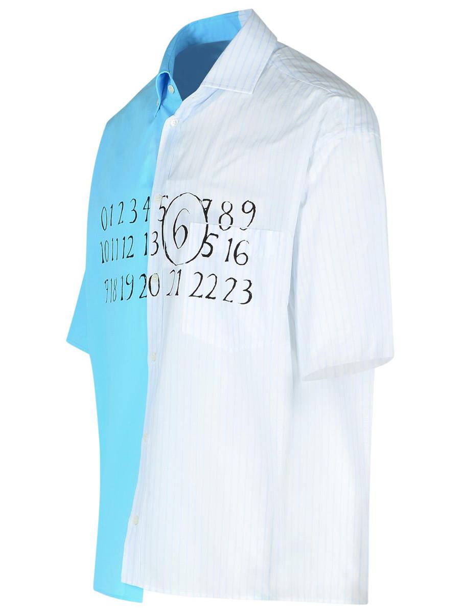MM6 Maison Margiela Light Blue Cotton Shirt