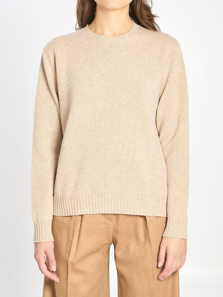 Crew Neck Sweater In Cashmere