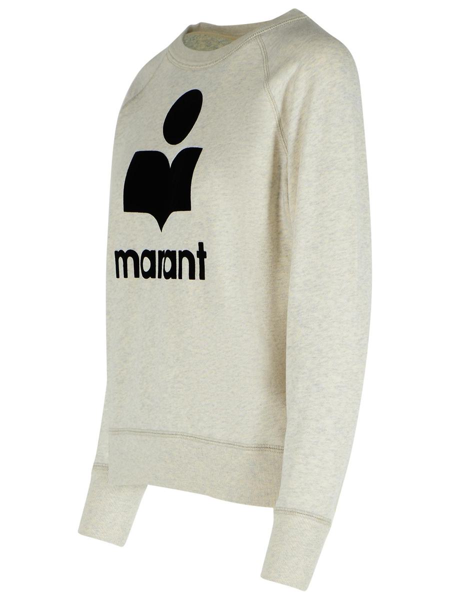 Isabel Marant Étoile 'Millyny' 'Ecru' Cotton Blend Sweatshirt