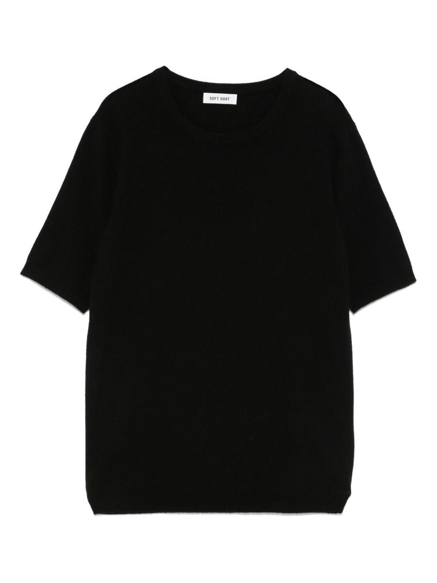 Soft Goat Cashmere Crewneck Top