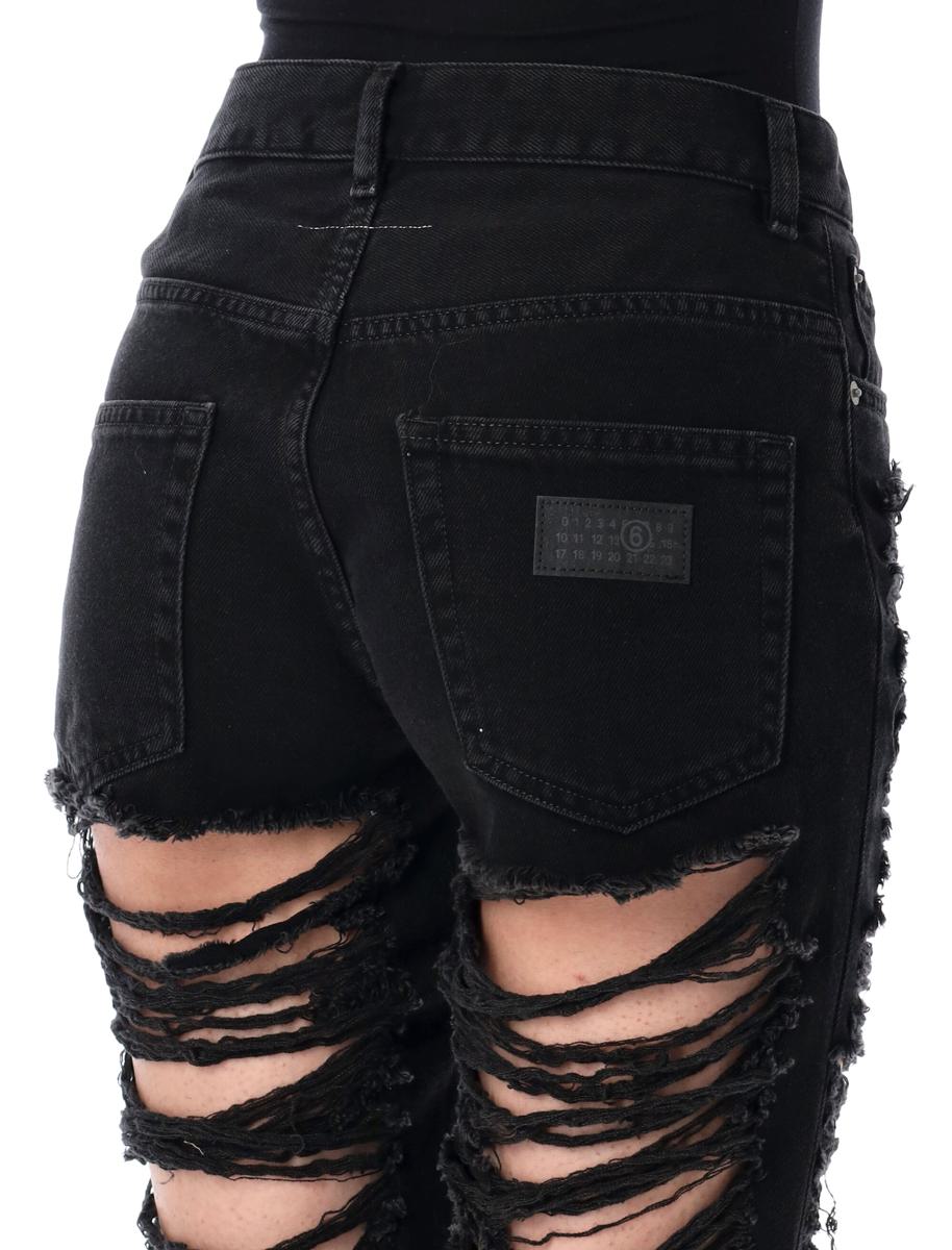 MM6 Maison Margiela Distressed Slim Fit Jeans