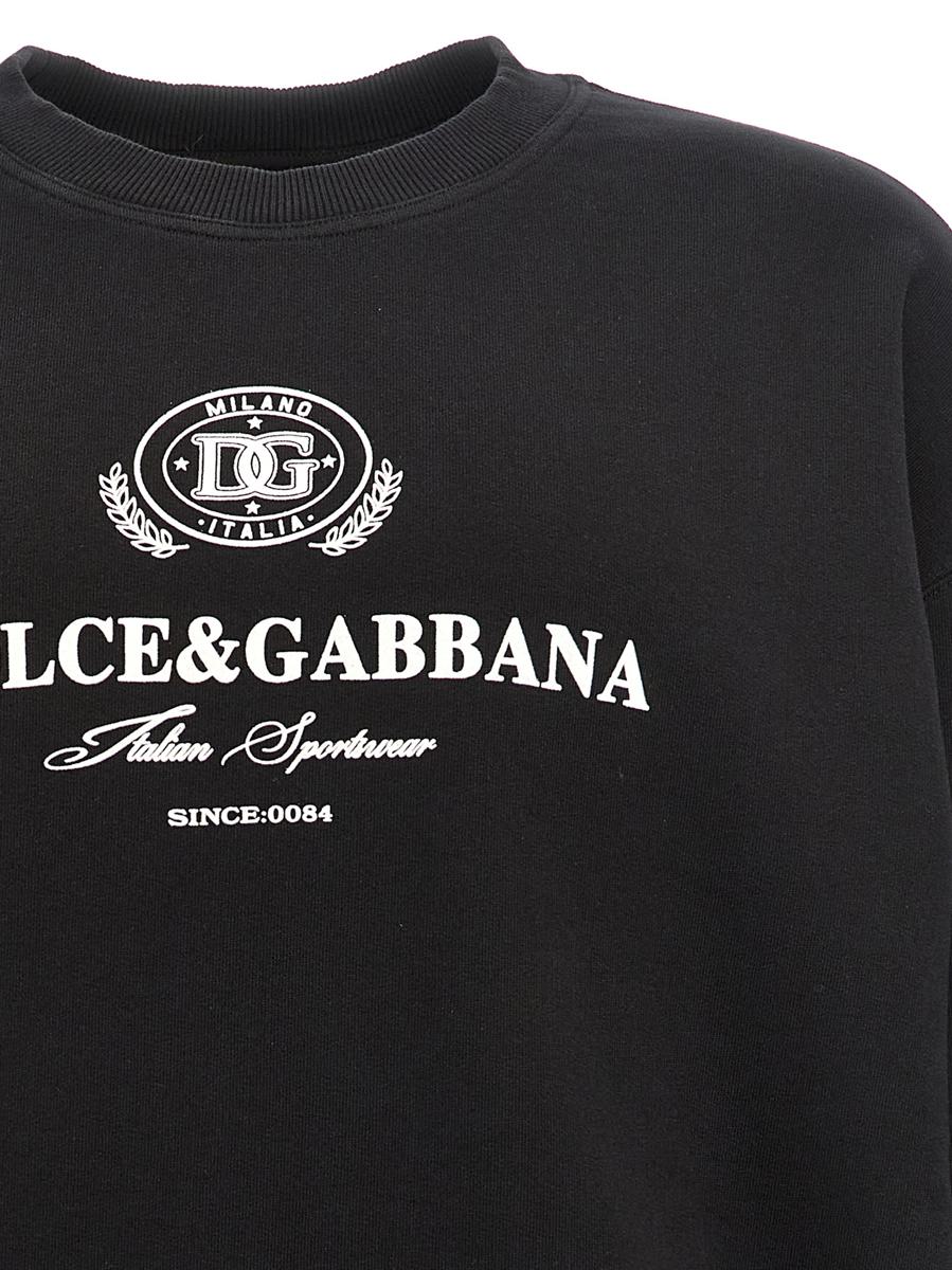 Dolce & Gabbana Flocked Logo Sweatshirt