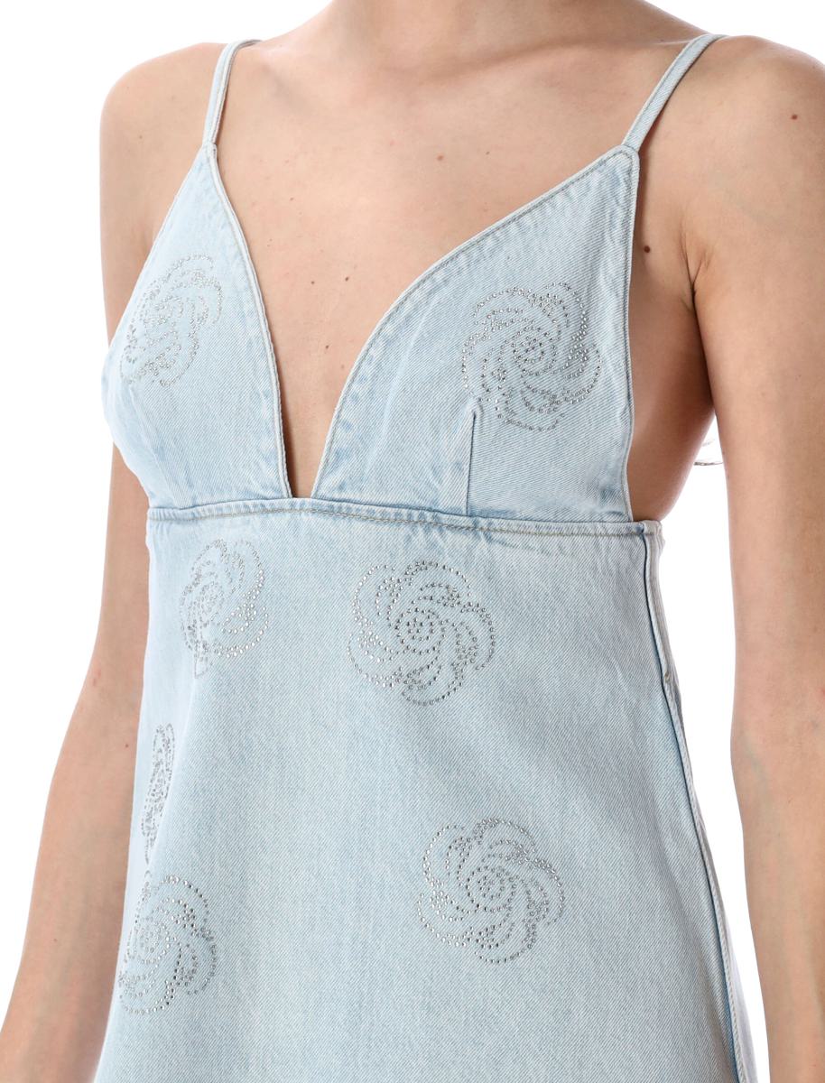Rotate Birger Christensen Denim Stud Mini Dress