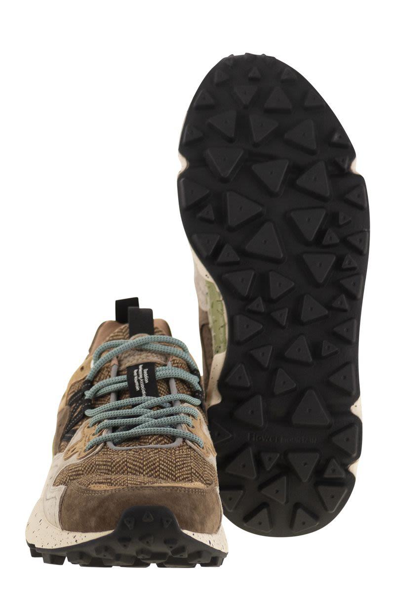 Flower Mountain Yamano 3 - Suede And Fabric Sneakers