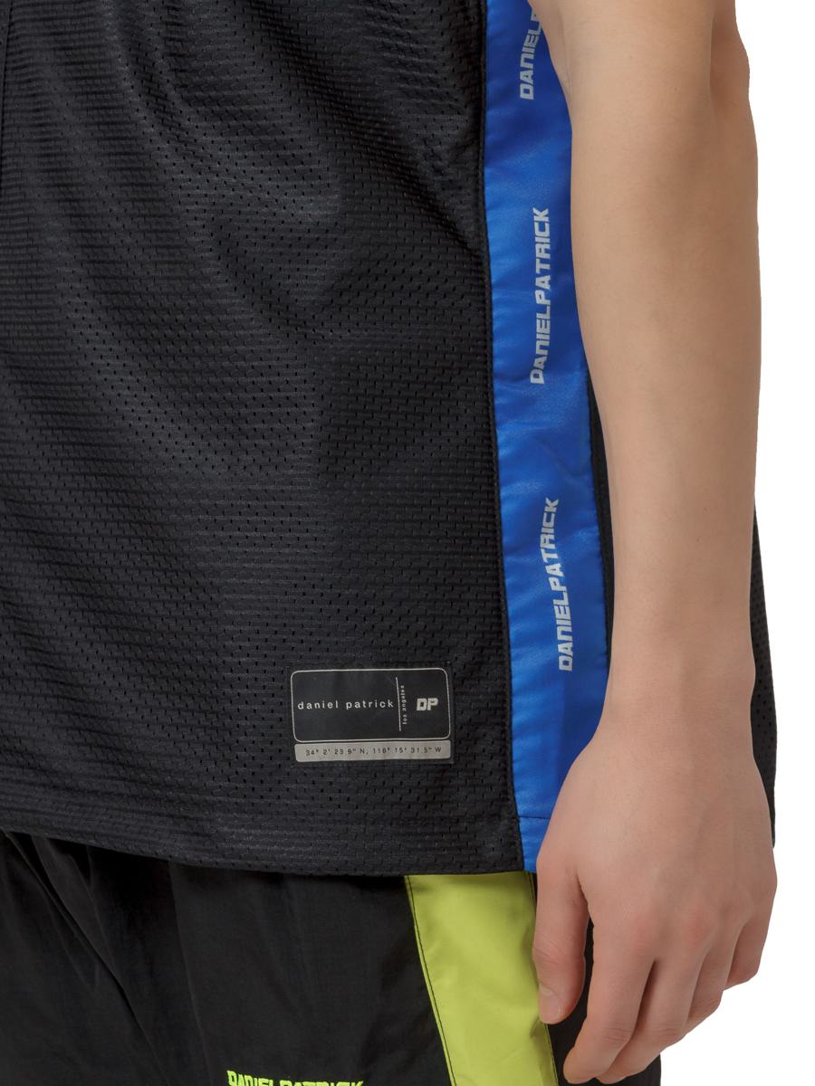 Daniel Patrick Mesh Over Tank Top With Side Bands