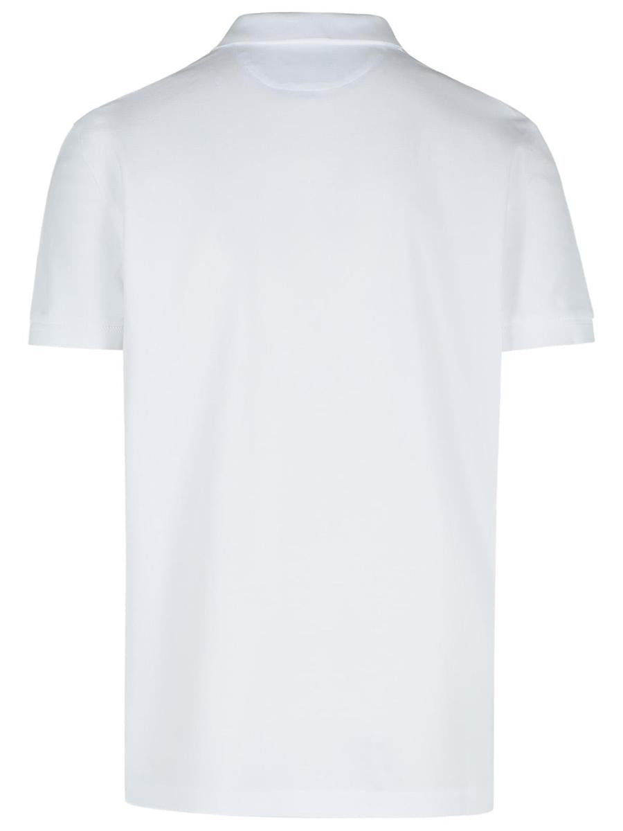 Tom Ford White Cotton Polo Shirt