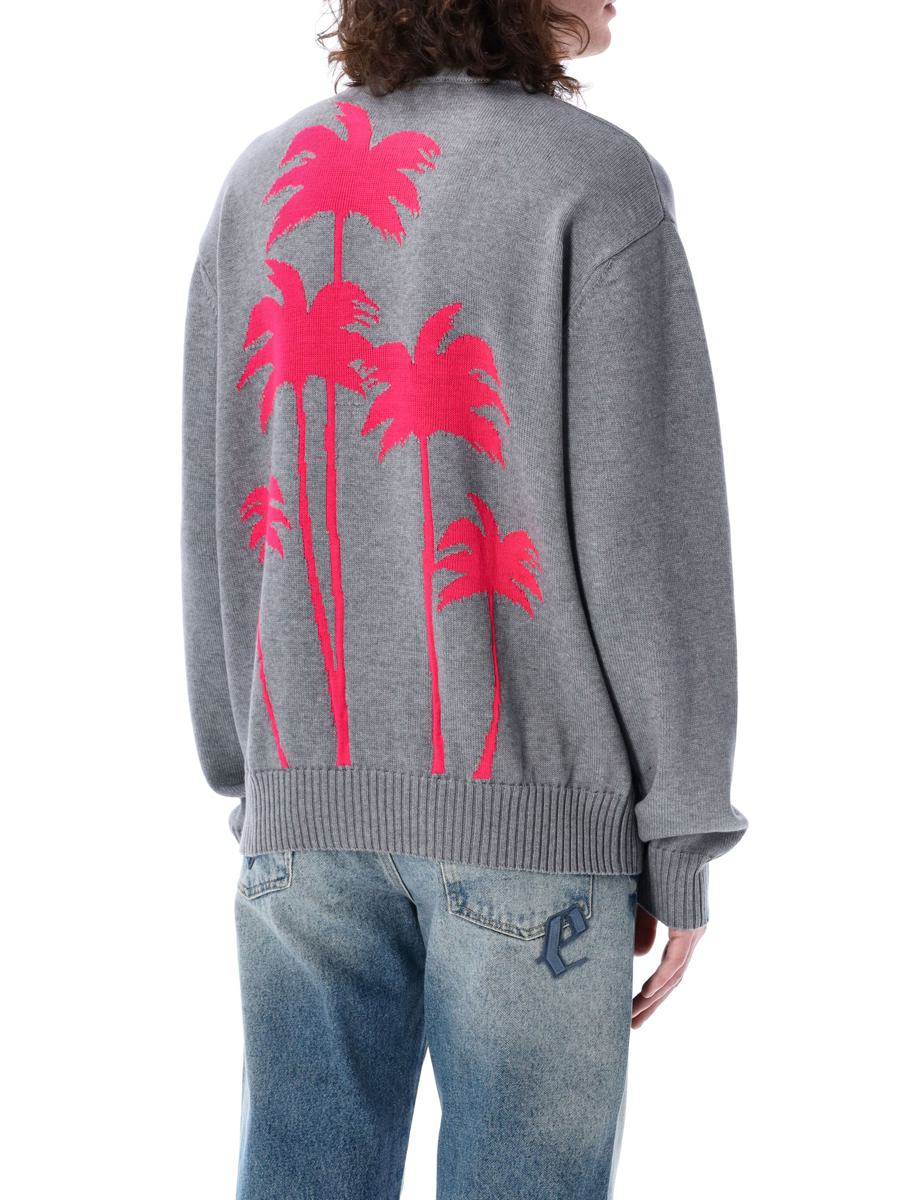 Palm Angels Palm Inlay Knit Sweater