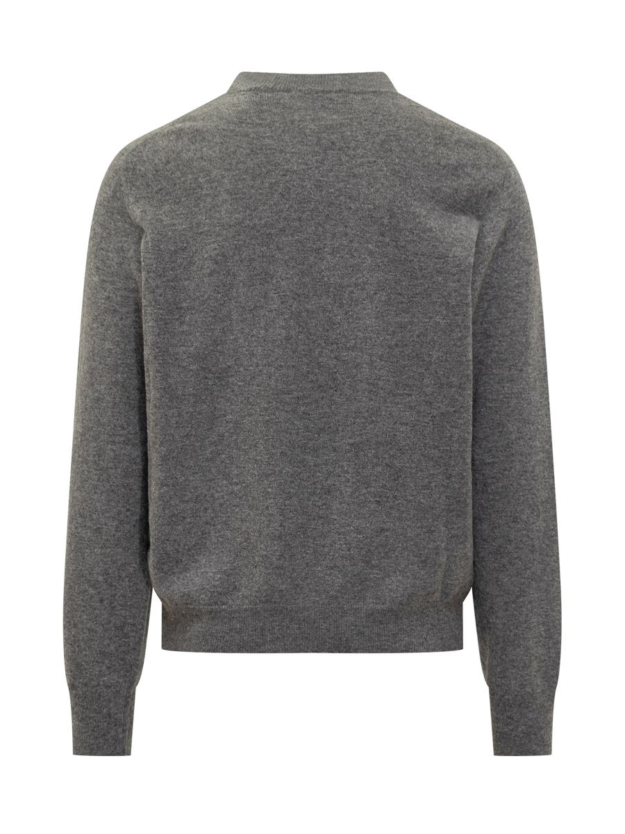 Dolce & Gabbana Grey Sweater With Dolce & Gabbana Logo