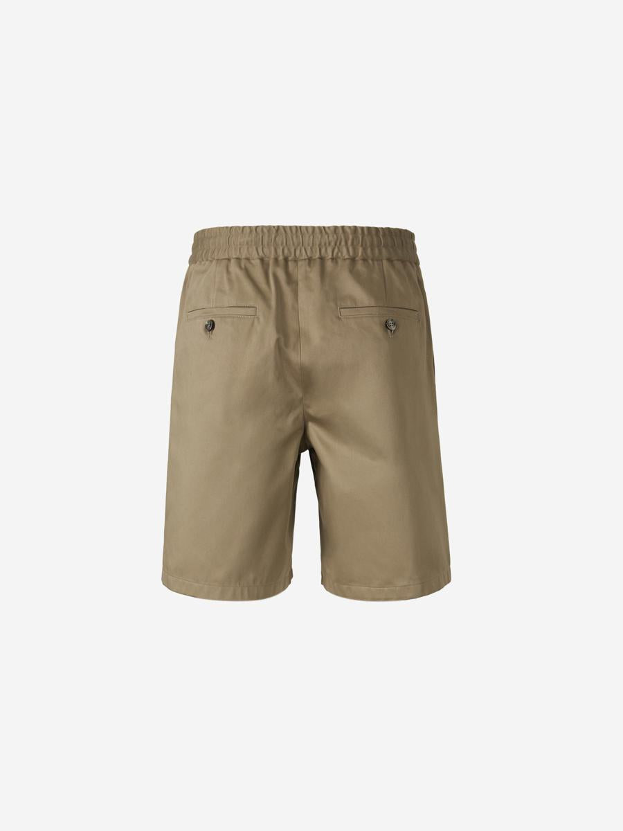 AMI Paris Cotton Satin Bermuda Shorts