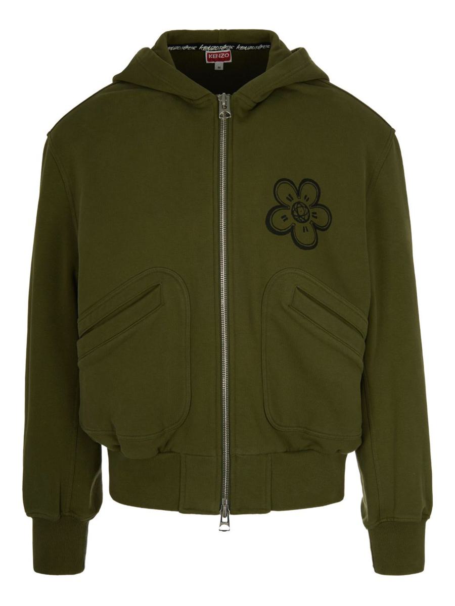 Kenzo Futura Logo Zipped Hoodie
