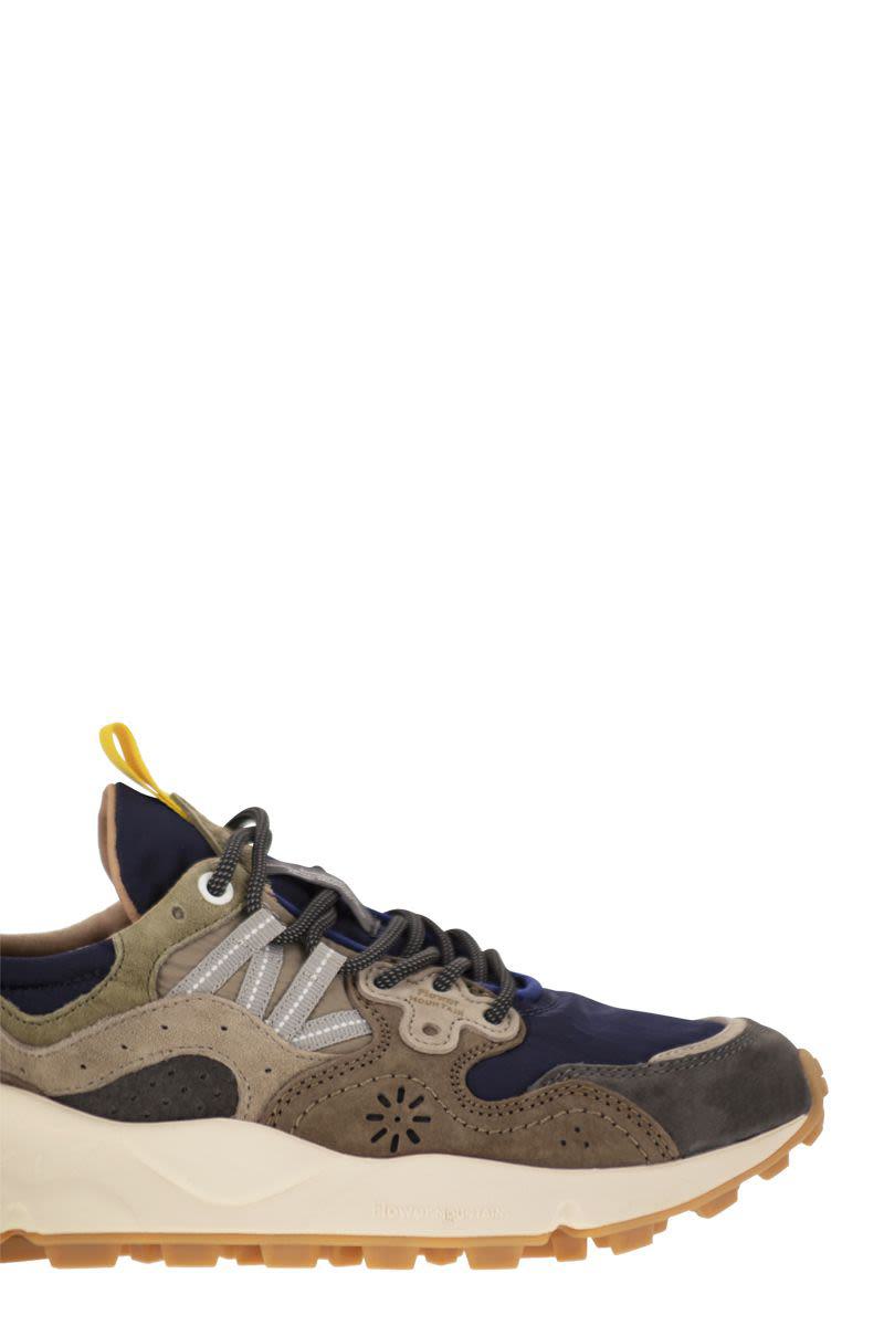 Flower Mountain Yamano 3 - Sneakers In Suede And Technical Fabric