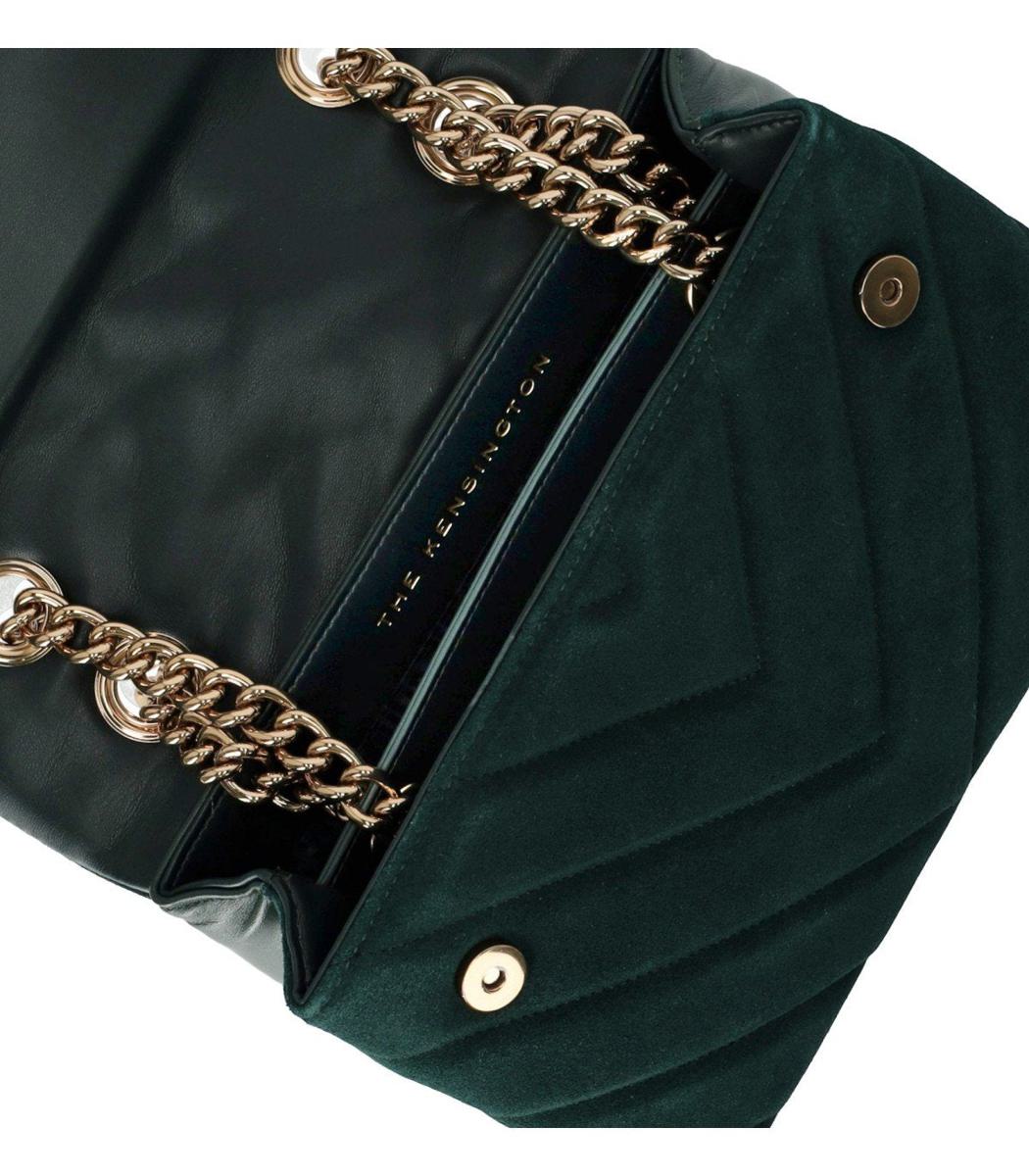 Kurt Geiger London Kensington Large Green Shoulder Bag