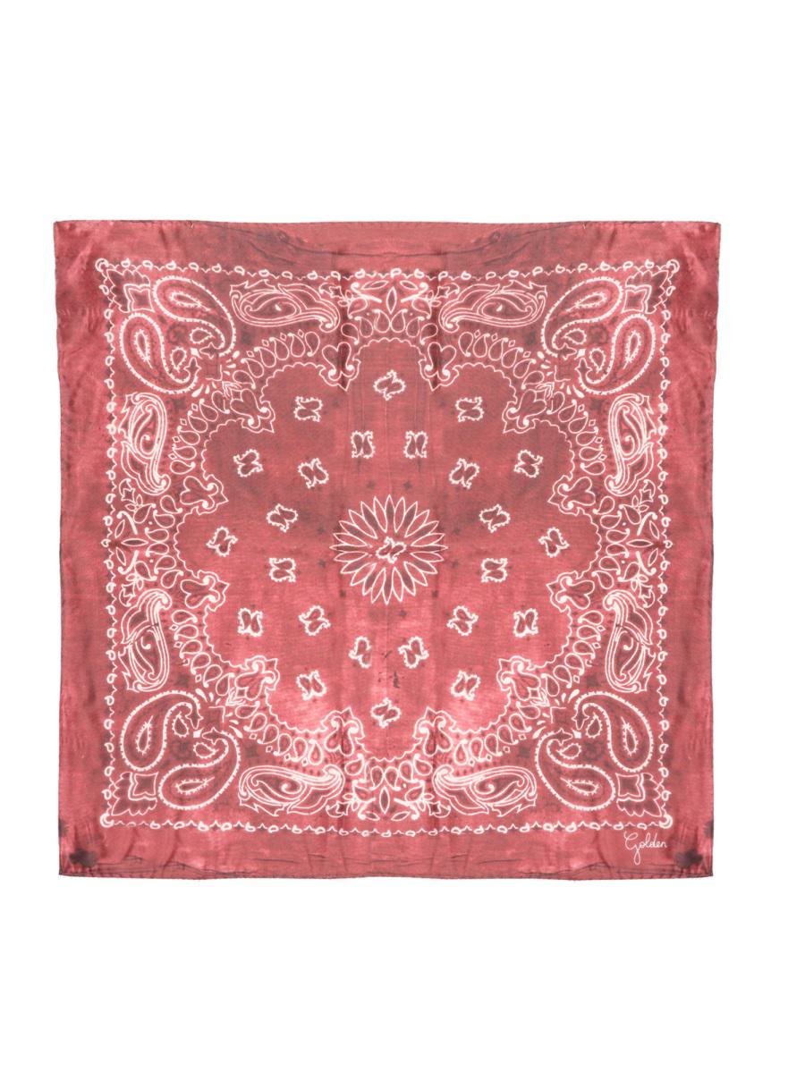 Golden Goose Scarf With Plaisley Pattern