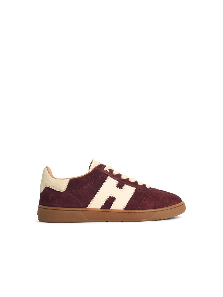 Hogan 'Cool' Burgundy Suede Sneakers